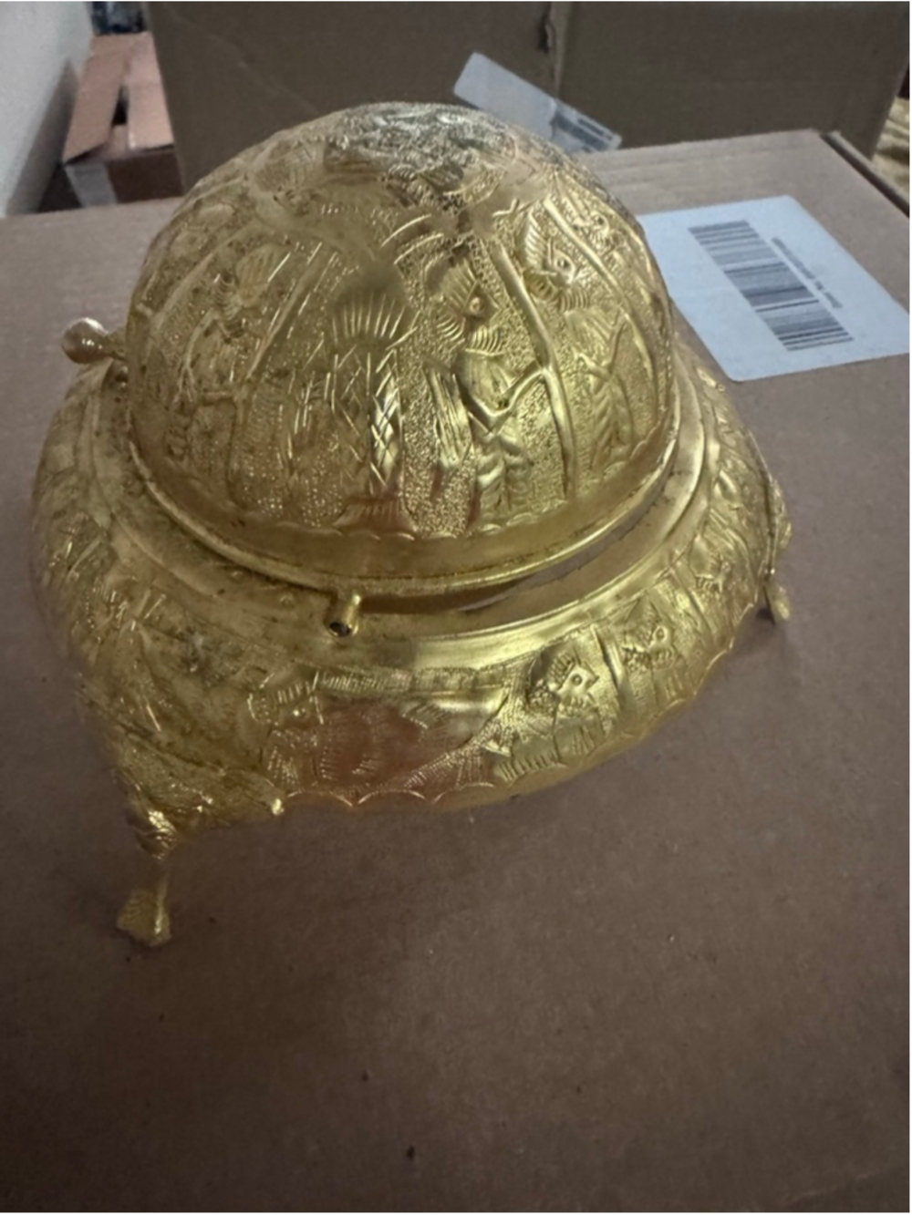Unbranded Gold Embossed Decor One Size - Picture 6 of 10
